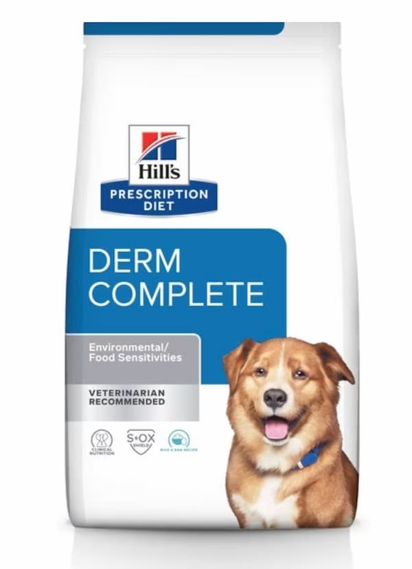 Hills DERM dog food for skin allergies