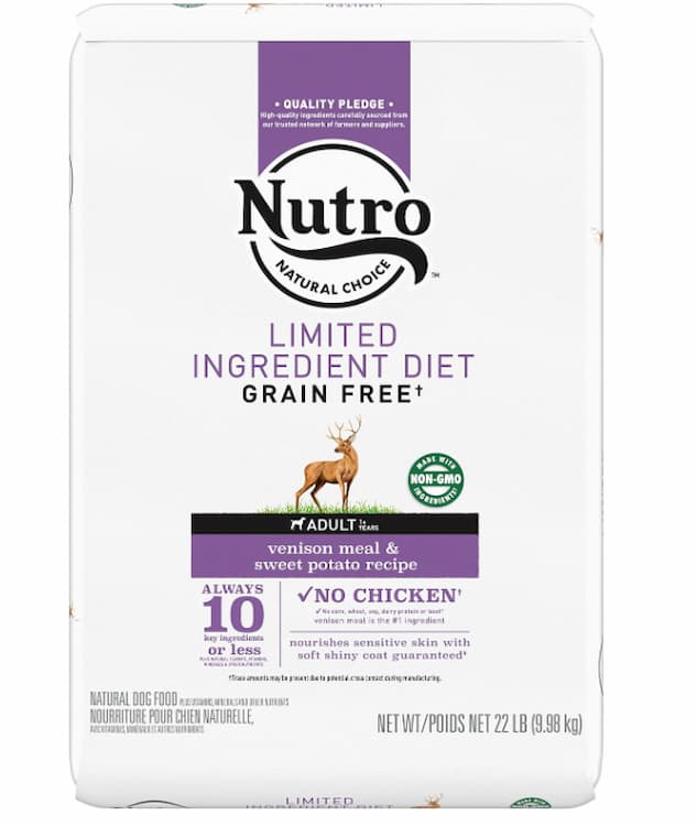 NUTRO Limited Ingredient Diet Venison Meal & Sweet Potato Dog Food