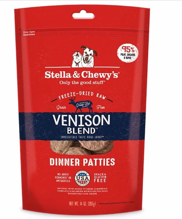 Stella & Chewy’s Freeze Dried Raw Venison Dinner Patties